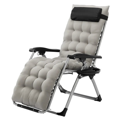 Infinity Zero Gravity Chair with Pad, Patio Chairs with Pillow and Utility Tray Adjustable Folding Recliner for Deck,Patio,Beach