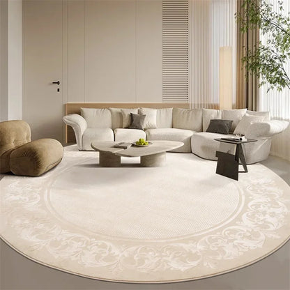 F132  Round living room minimalist sofa coffee table blanket premium light luxury cloakroom floor mat bedroom carpet
