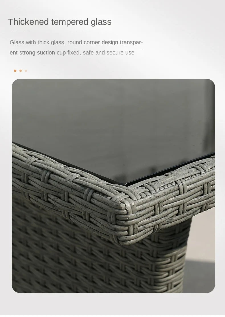 Cheap Waterproof and Sun-proof High Quality PE Rattan Leisure Sofa Set for Garden Party Resort Hotel