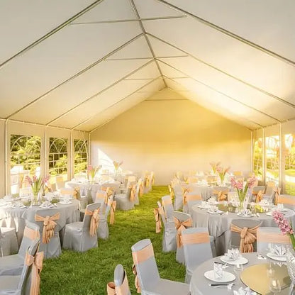 32x16 Party Tent,Heavy-Duty Canopy Tents for Parties Weddings Events | Removable Sidewalls,Roll-up Door,Waterproof for