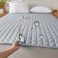 1PC Soft Fibre Waterproof Mattress Cover Thickened Breathable Diaper Proof Foldable Household