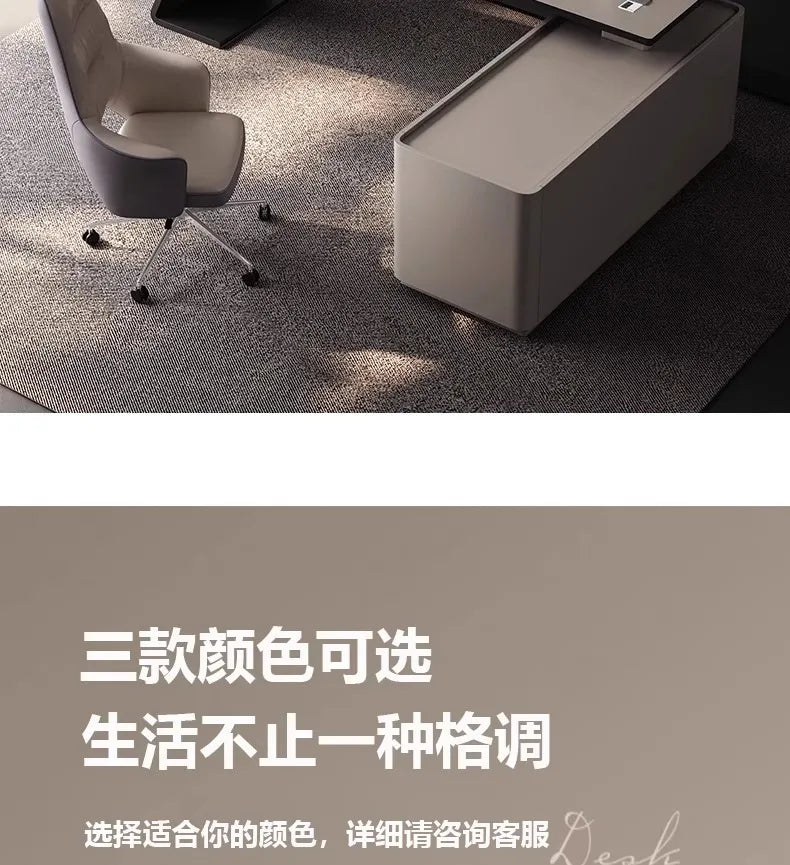 Luxury Paint Office Desk High-end Simple Modern Creative Boss Desk President Manager Mesas De Escritorio Office Furniture