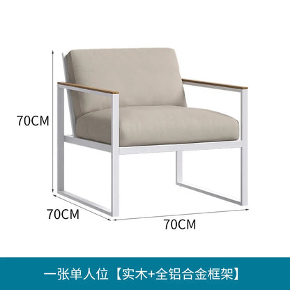 Outdoor Sofa Courtyard Garden Terrace Waterproof Sunscreen Hotel Outdoor Leisure Furniture Combination