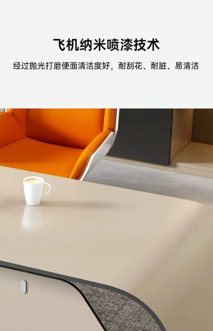 High Quality Boss Office Desk Modern Organizer Storage In Stock Computer Desks Minimalist European Escritorio Oficina Furniture