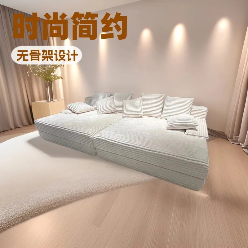 Simple sofa lazy wind concubine lazy small apartment living room leisure bedroom balcony vacuum furniture compression