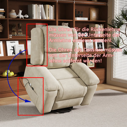 Comanlai Senior Chairs, with Standing and Reclining Function, Adjustable Electric Massage Chair, with Massage & Heat Function