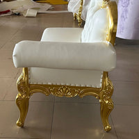 European sofa chair hotel villa club luxury sofa, bedroom beauty couch real wood carving flower chaise longue