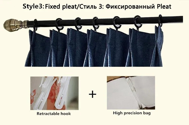 HQYQJJHYR Modern High Quality Colored Jacquard Brown Thickened Blackout Curtains for Living Room  Luxury Bedroom Kitchen Curtain