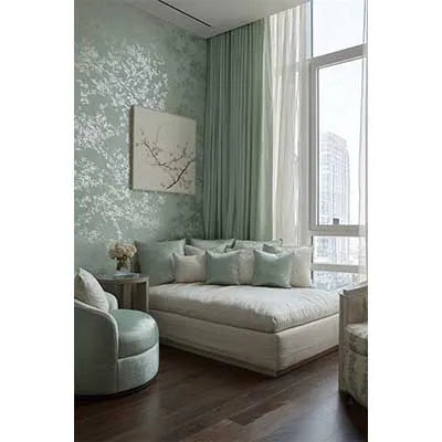 MOON.QG Warm Scene Backgrounds For Photography Beds Curtains Green Plants Backdrop Poster Accessories Birthday Decorations Photo