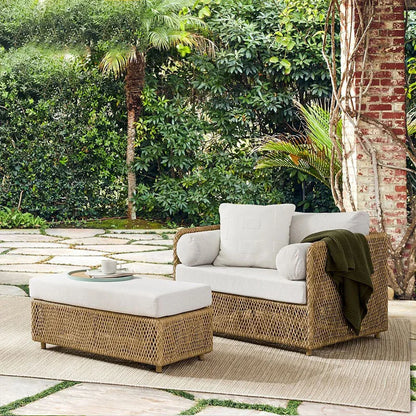 Nordic outdoor sofa, courtyard, terrace, balcony, leisure rattan chair, living room, outdoor waterproof High Quality