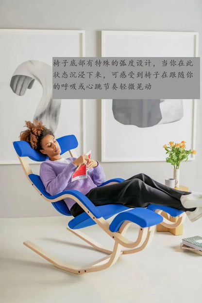 Gravity balance chair, European new living room bedroom multi-functional single sofa chair