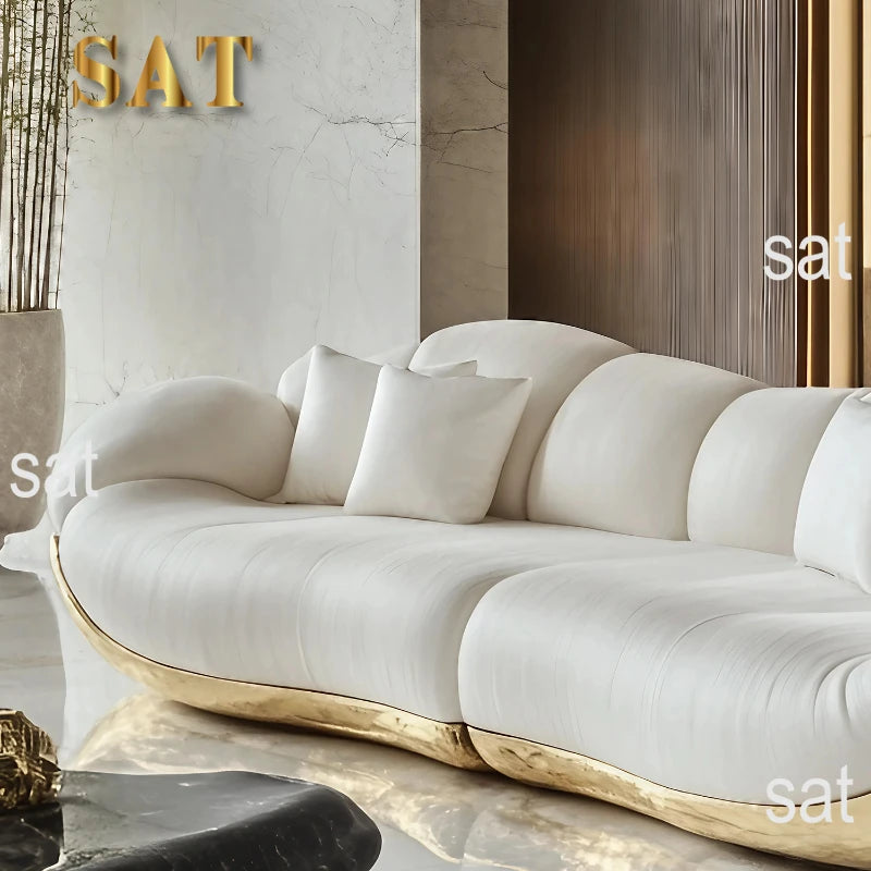 Learning Sofa Villa Italian Light Luxury Furniture High Luxury International Pavilion