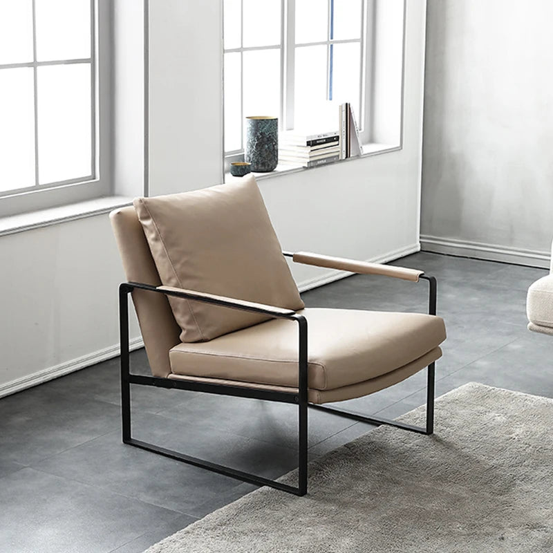 Modern Simple Armrest Chairs Living Room Support Single Comfy Puffs Chair Lazy Hotel Italian Woonkamer Stoelen Bedroom Furniture