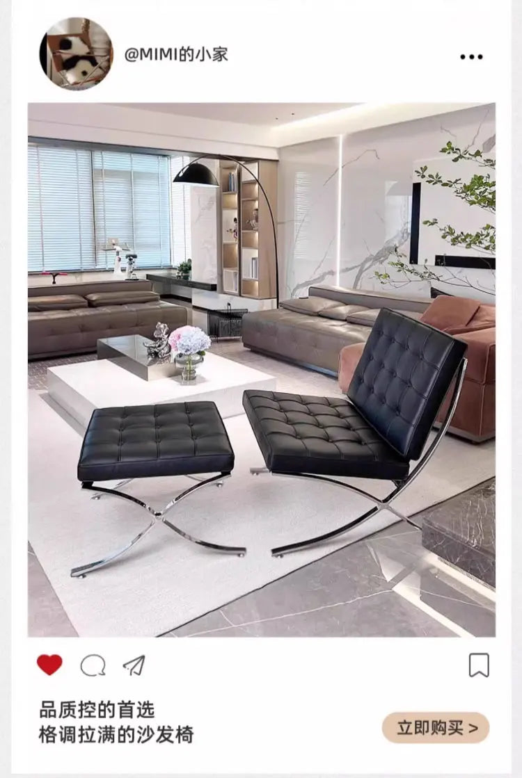 Black Metal Living Room Chairs Balcony Throne Relax Reading Modern Room Decor Fashion Chairs Comfortable Sillones Home Design