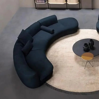 JC Semicircular Curved Special-shaped Sofa, Resting Area, Reception, Beauty Salon Office, Hotel Lobby, Sales Office,