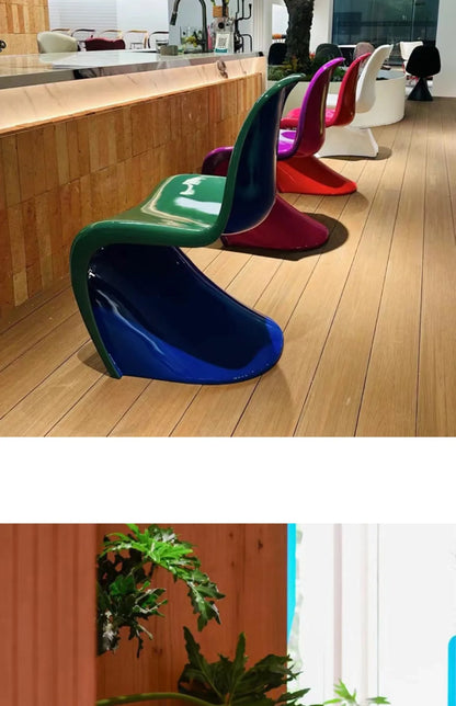 Minimalist personality art Internet celebrity color dining chair negotiation chair