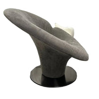 #y Elegant Accent Casual Black  Leather Lounge Chairs Single Sitting Room Arm Chair Living Room steel Flower fiberglass Armchair