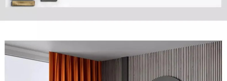Luxury Nordic Minimalist Blackout Velvet Curtains for Bedroom Living Room Orange Home Decor Custom Tulle and Valance