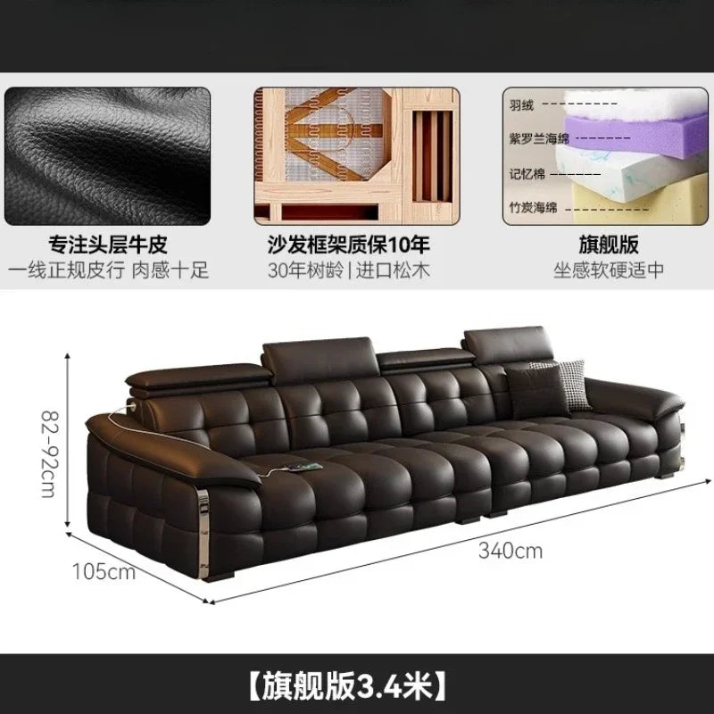 Modern Luxury Lawrence Sofa Leather Living Room Sofas Couch Armchair Home Furniture Leisure Sofa Armchairs Chaise Lounges