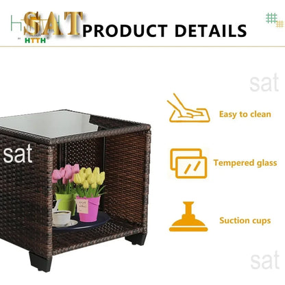 #For 3 Pieces Patio Furniture Sets with Storage Table and Chairs, Outdoor Patio Furniture Sets&