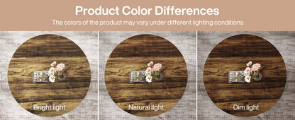 Tribesigns 31.7" Round Coffee Table, Industrial 2-Tier Circle Coffee Table with Storage Shelves, Modern Wooden Sofa Side Table