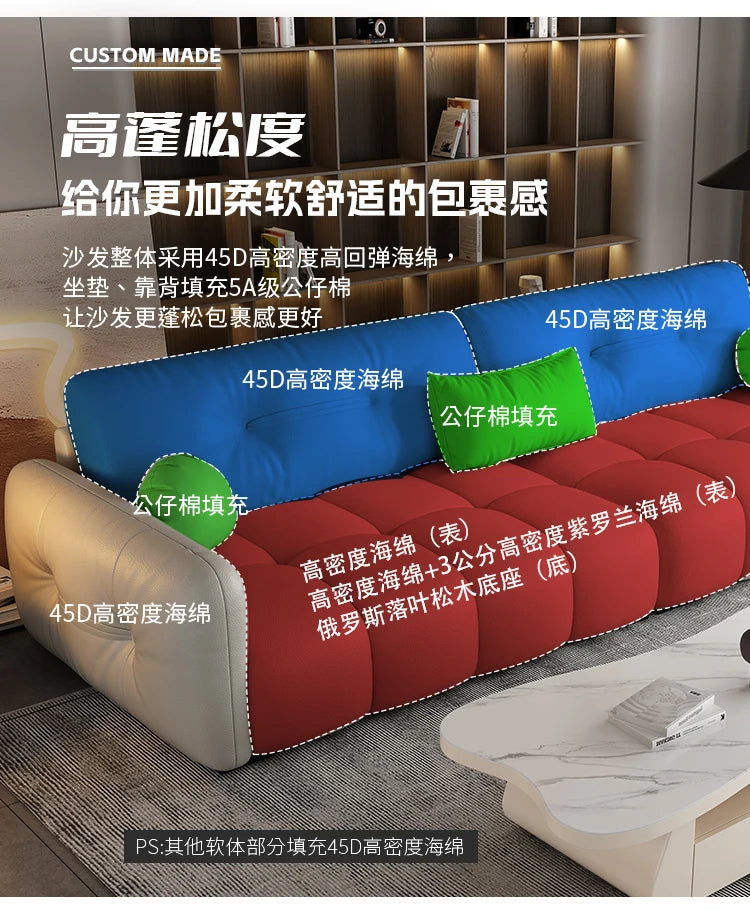 Nordic Luxury Modern Sofa Bedroom Large Cozy Floor Lazy Sofa Hotel Floor Daybed Lounge Woonkamer Banken Living Room Furniture