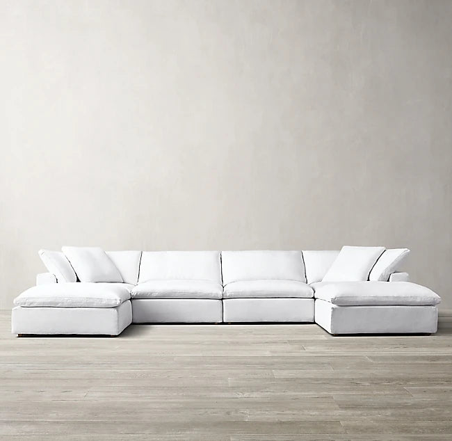 Modern Style Sales Sofa Living Room Furniture Holland Velvet Upholstery Sectional Fabric Elastic Stretch Sofas Set