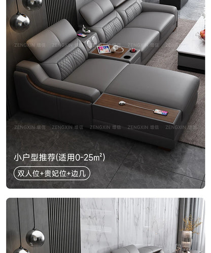 Genuine Leather Modern Sofas Luxury Recliner Comfortable Relax Armchairs Sofas Bedrooms Lazy Sillas Para Sala De Estar Furniture