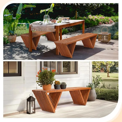 Banc de patio tout temps 63 pour véranda, cour, parc et jardin, capacité de 600 lb