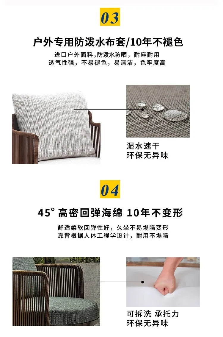 Modern Living Room Garden Chairs Waterproof Camping Lawn Hotel Garden Chairs Homestay Aluminum Furniture Садовый Стул MHSF