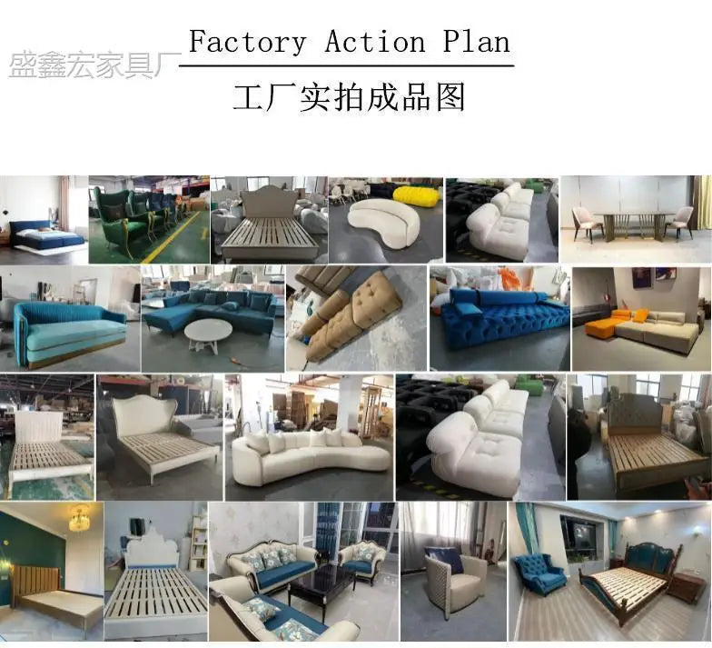 Modern simple straight corner cotton and linen round concubine modern living room sofa