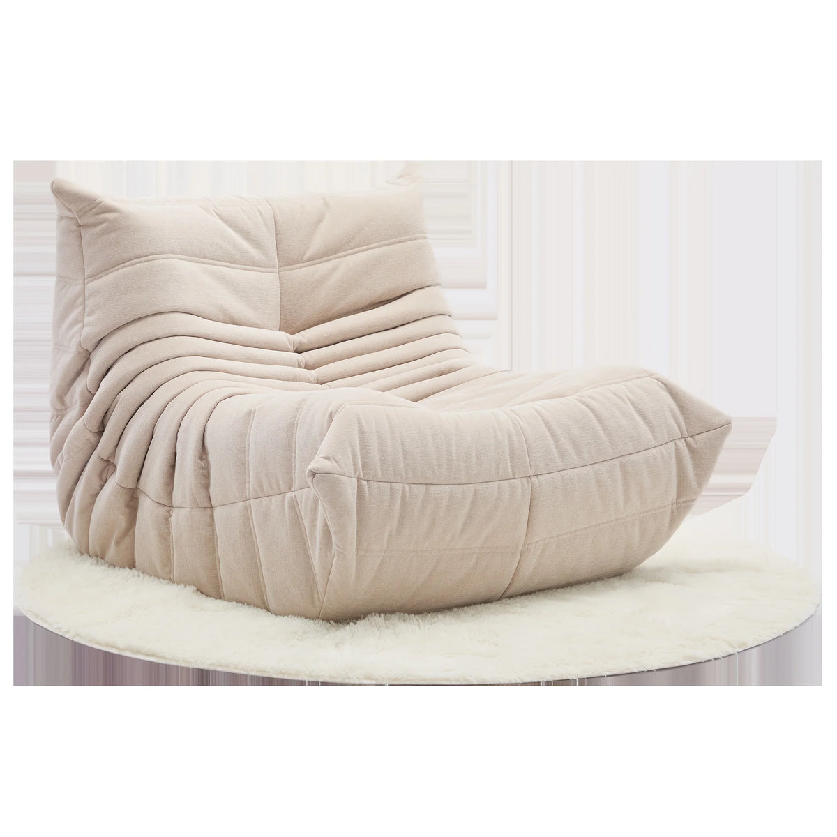 Ergonomic Memory Sponge Bean Bag Chair - Comfortable adult suede lounge chair for reading and gaming, perfect for home decor