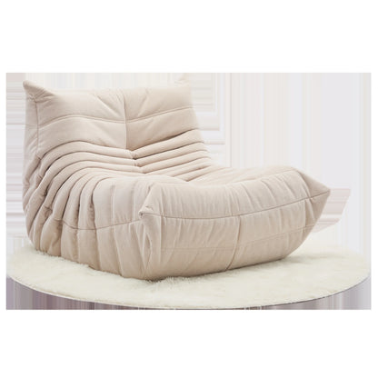 Ergonomic Memory Sponge Bean Bag Chair - Comfortable adult suede lounge chair for reading and gaming, perfect for home decor