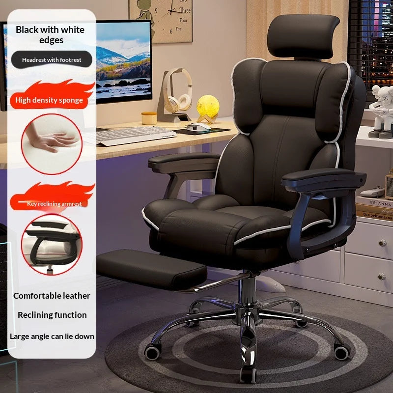 Ergonomic Office Chair Gaming High Back Computer Desk Chair Adjustable Lumbar Support Reclining Swivel Armrest Home Sillas