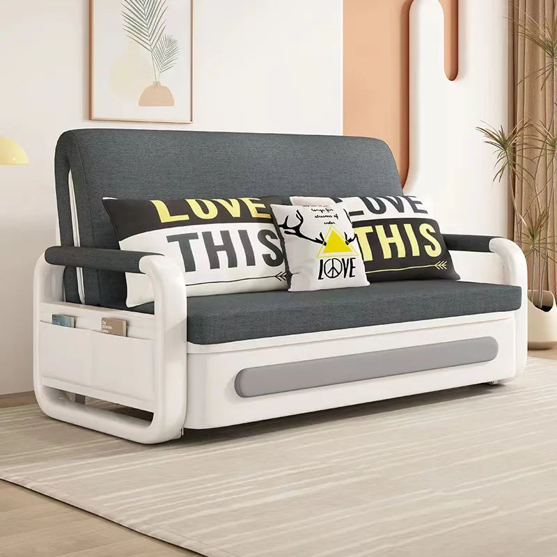Multi Functional Sofa Bed, Foldable Living Room, Luxurious Small Fabric Sofa