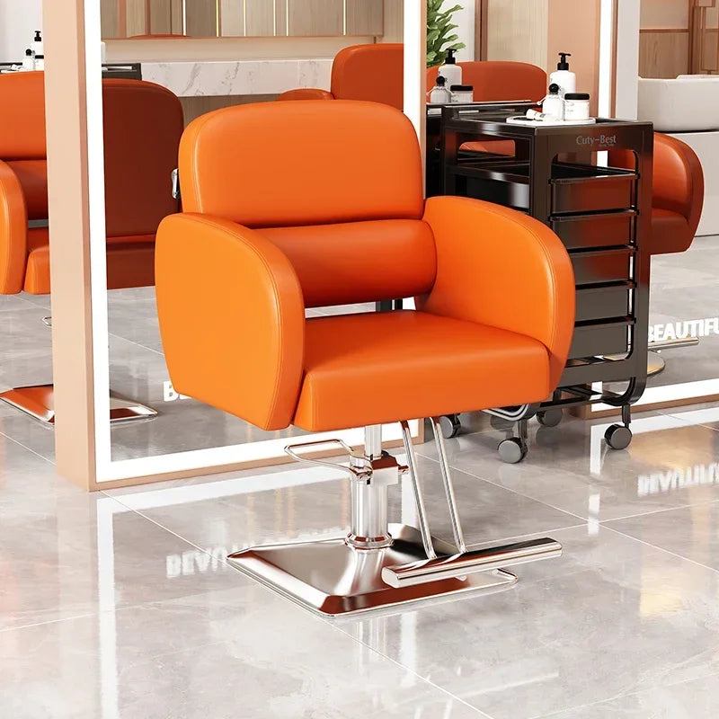 Classic Fashion Barber Chairs Simple Exquisite Trendy Premium Salon Chairs Beauty Modern Bancos Con Ruedas Salon Furniture