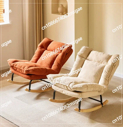New single sofa, living room lazy lounge chair, comfortable rocking chair with retractable foot pedals