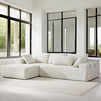 108" Modular Sectional Sofa Couches for Living Room,Modern Chenille L-Shaped Sofa with Chaise,Deep Seat Comfy Cloud Couch