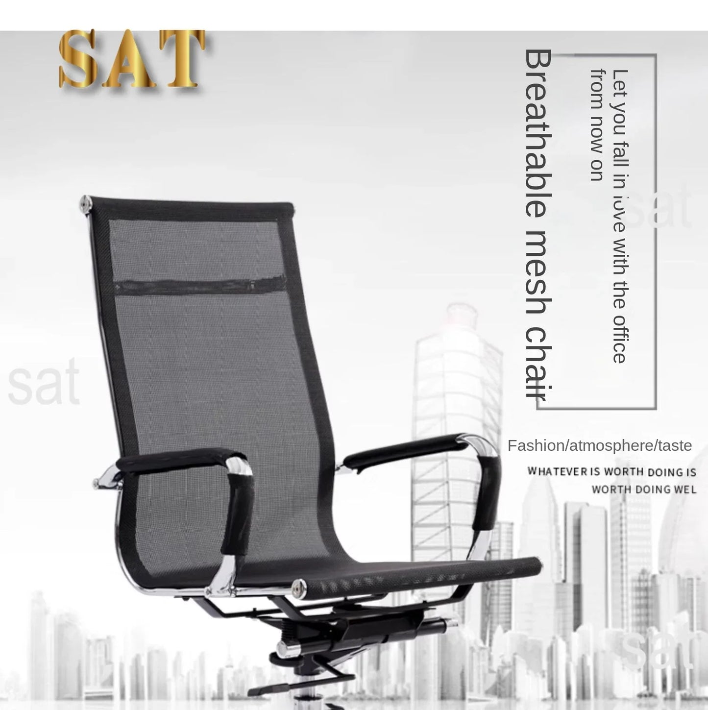 # Whole Network Office Chair Breathable Mesh Boss Staff Lifting Computer