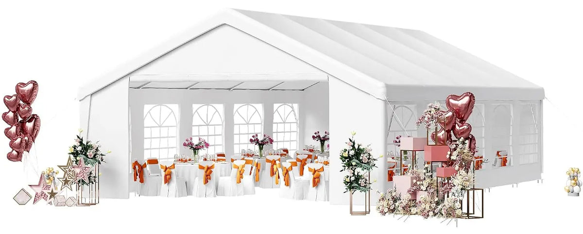32x16 HDPE Party Tent,Heavy-Duty Canopy Weddings & Events, Custom
