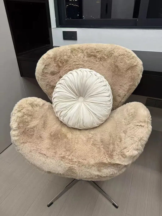 Swan Chair Vanity Chair - Luxury Elegant Makeup Chair for Women, Suitable for Cloakroom, Bedroom Dressing Table & Living