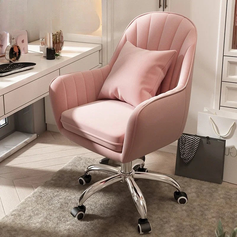 Modern Computer chair home comfort sedentary backrest casual office seat girl cute bedroom student desk turn chair
