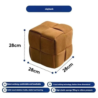 Household door shoes stool fashion small stool simple creative dice stool living room sofa stool pedal stool.