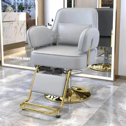 Barber Cutting Chairs Salon Nordic Hair Special Modern Style Barber Chairs Liftable Hairdressing Muebles Commercial Furniture WZ