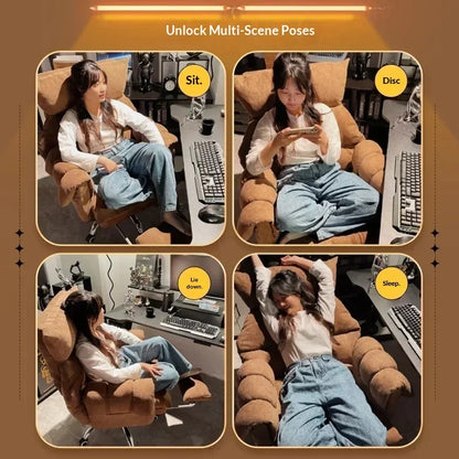 Comfortable Long-term Sofa Chair Gaming Chair Bedroom Desk Chair Ergonomic Chair Furniture Sillas Gamer Adjustable Backrest