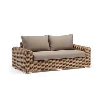 Balcony Living Room Furniture Sofa Set Pet Wooden PE Rattan Home Furnitures Modern Outdoor Patio Sofa Set Garden Furniture