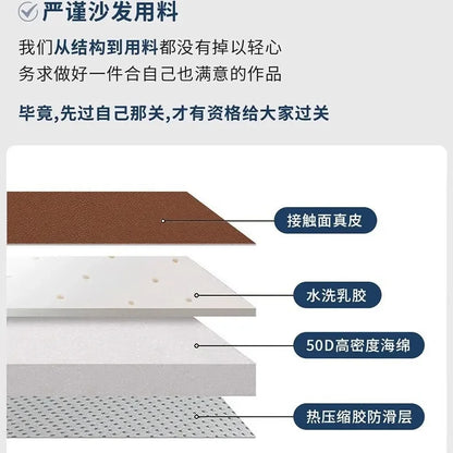 Leather sofa, electric living room, home theater sofa, modern function, adjustable leg support, one layer cowhide sofa