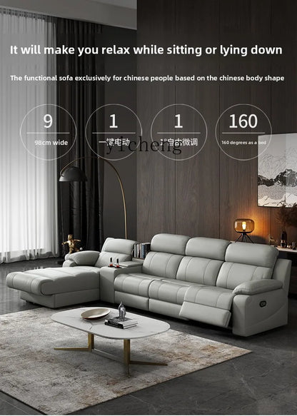 LSL Space Smart Cabin Living Room Multi-family Combination Multifunctional Electric Leather Sofa