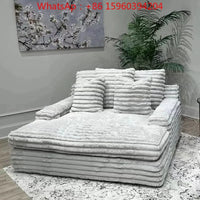 Light luxury lazy corduroy down cloud sofa wide sitting deep winter and summer removable and washable living room bedroom sofa