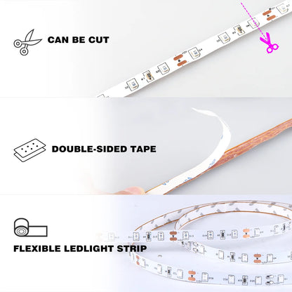 1-12m UV black strip light,DC 5V,USB plug,385-400nm,60 LED/m,lighting painting,luminous party,fluorescent poster,living room